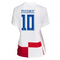 Fotbalové Dres Chorvatsko Luka Modric #10 Dámské Domácí ME 2024 Krátký Rukáv